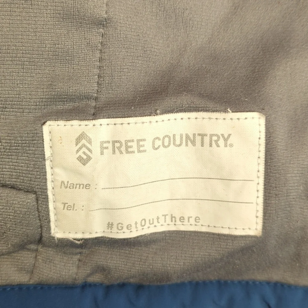 Denim 5/6 Free Country Denim Snowy Space Dye Soft Shell Fleece Jacket Size 5/6